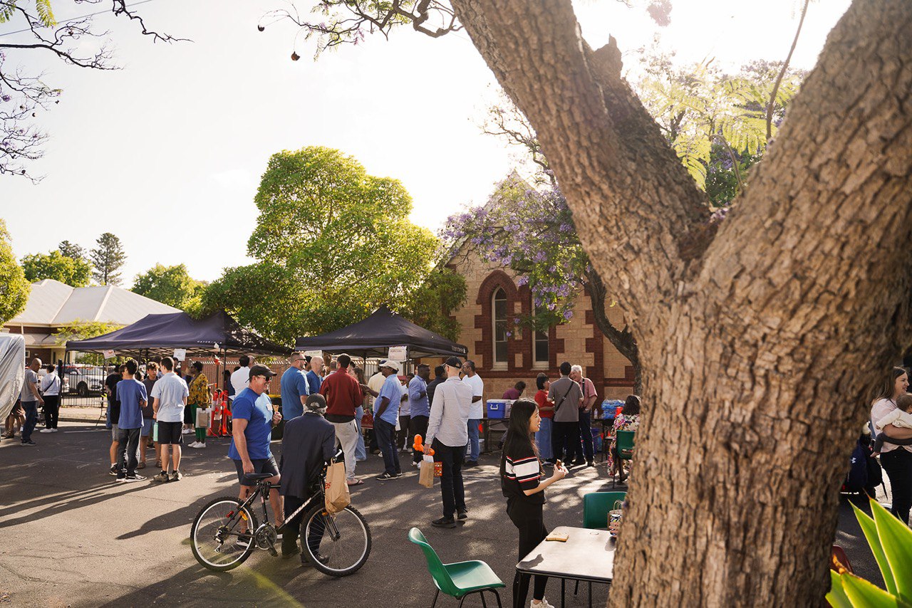 Community gathering at Unley Christian Chapel